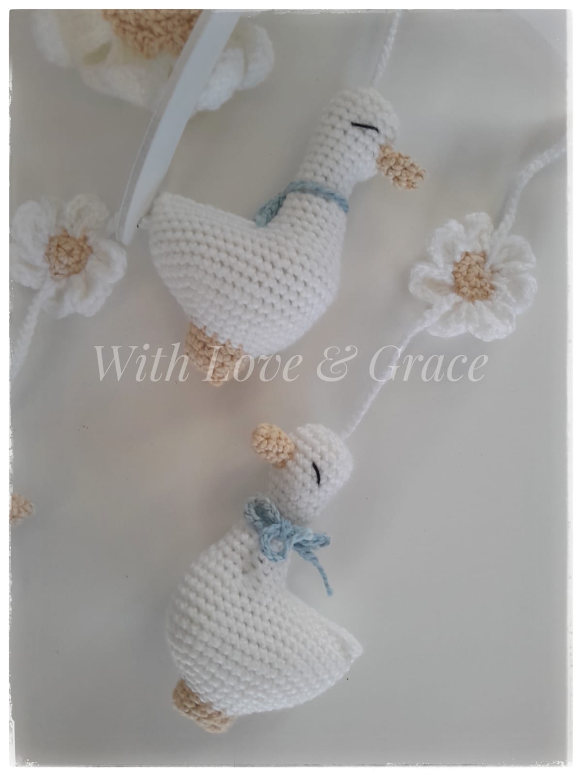 Crochet Goose Mobile