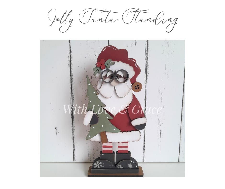 Free Standing Jolly Santa