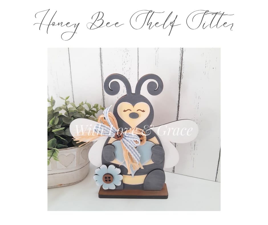 Honey Bee Shelf Sitter