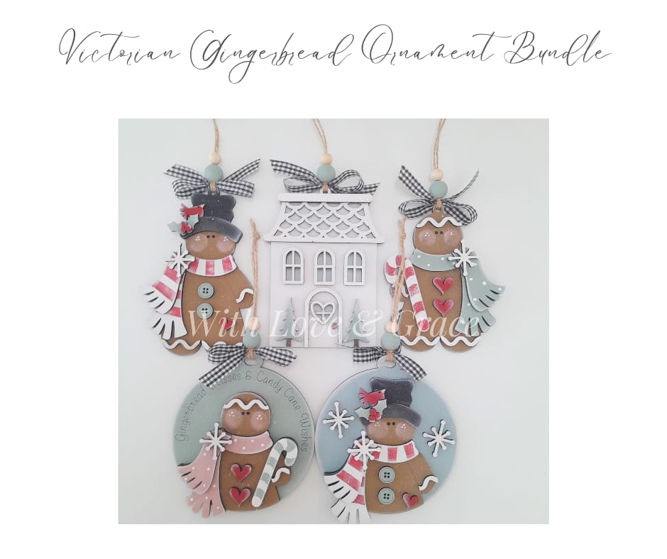 Victorian Gingerbread Ornament Bundle