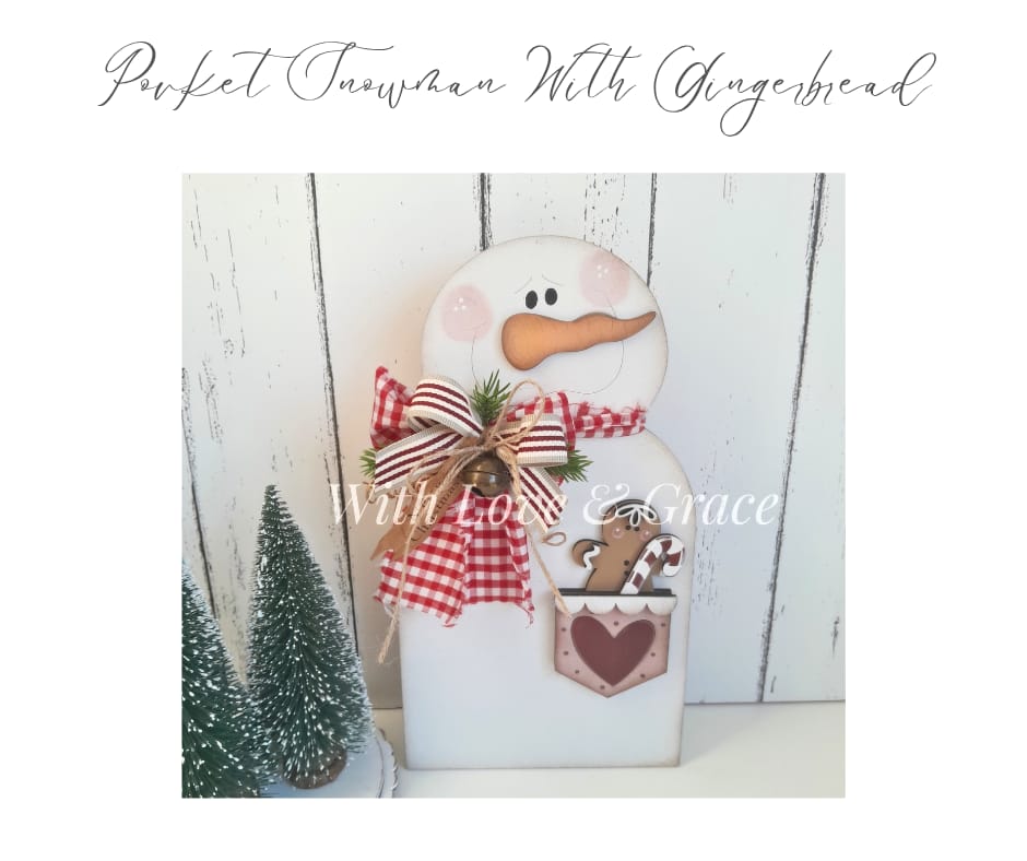 Pocket Snowman with Gingerbread