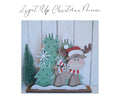 Christmas Moose Light Up Shelf Sitter