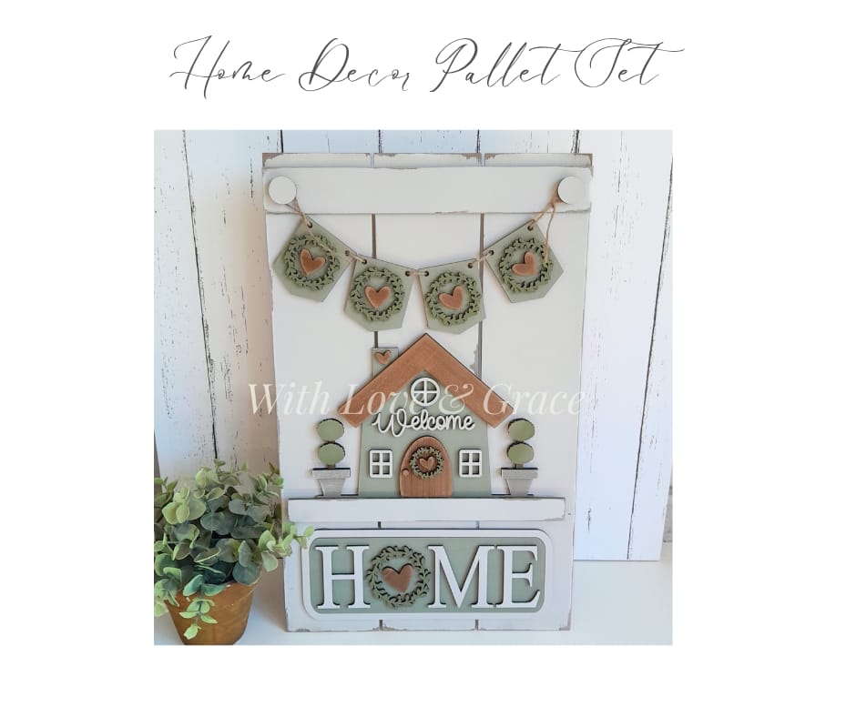 Home Pallet Interchangeable Décor Set