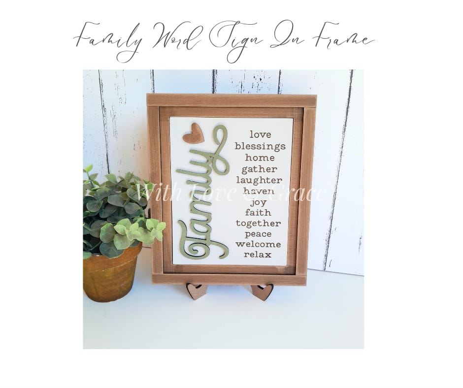 Family Sign Framed