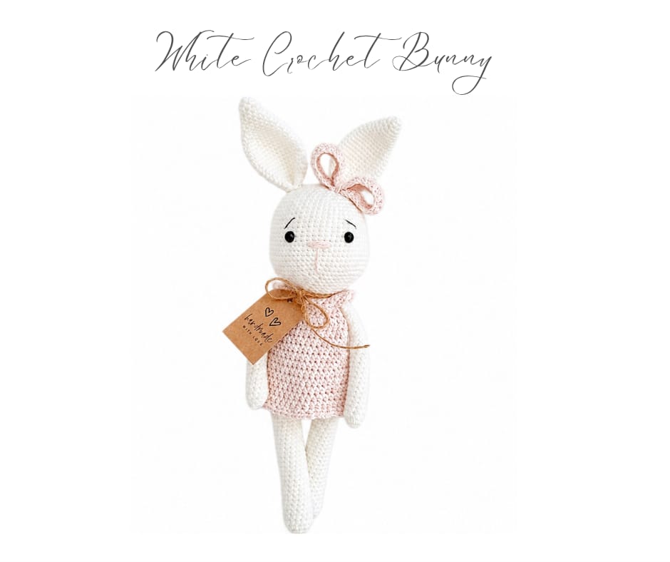 White Crochet Bunny