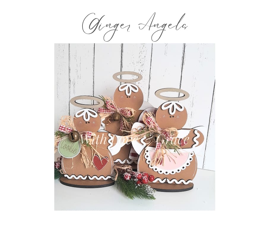 Gingerbread Angels (Set of 3)