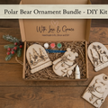 Polar Bear Ornament Bundle - DIY Kit
